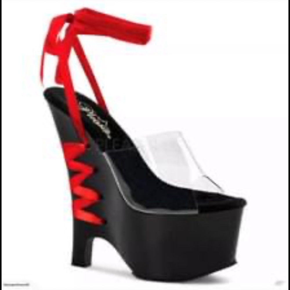 Pleaser Beau 601 wedge platforms
